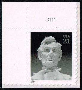 US #4860 Abraham Lincoln; MNH Plate No. Single (0.45) (5Stars)