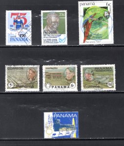 Panama  #608-9, 611, 617-9, 695   VF, Used, CV $3.30 .... 4880179