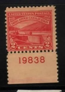 681 Mint NH Bottom plate number 19838