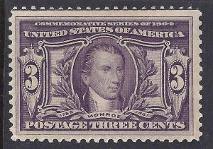  U.S. 323-327 Mint FVF SCV$325.00 (323/27-7) 