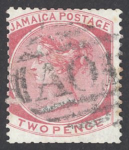 Jamaica Sc# 19 Used (a) 1884 2p rose Queen Victoria