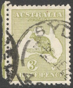 AUSTRALIA 1915 3d Kangaroo, Sc 47 Die I Used VF, Sydney cancel, SG 37