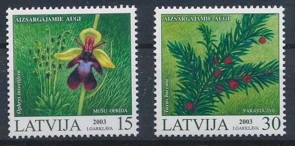 Latvia 2003 #568-9 MNH. Plants