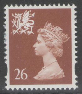 WALES SGW80 1997 26p CHESTNUT MNH 