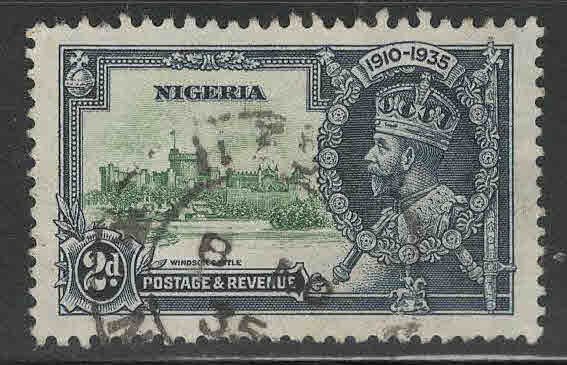 Nigeria Scott 35 Used 1934 Silver Jubilee stamp