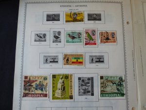 Ethiopia 1966-1993 Stamp Collection on Album Pages