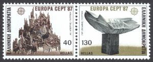 Greece Sc# 1590a MNH pair 1987 Europa