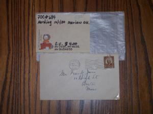 #684, FDC, None, Harding, Cat=$4.00, AUC 283