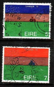 Ireland-Sc#334-5- id10-used set-World Plowing Championships-1973-