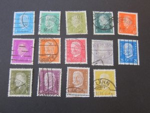 Germany 1928 Sc 367-79,381,383 FU