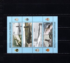 British Indian Ocean BIOT 230 Royal Navy Submarines 2001 XF MNH S/S LP