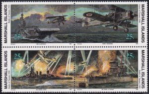 US 267-70(W17) Trust Territories Marshall Islands WWII Anniversaries NH VF Ba...