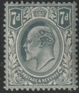 Sc# 145 Great Britain 1910 KEVII 7 pence MNH CV $80.00 Stk #6