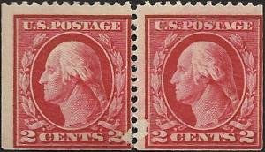 # 406 MINT PAIR FAULT CARMINE GEORGE WASHINGTON