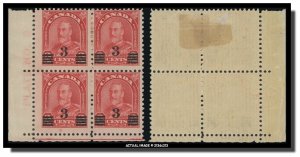 Canada - 191 PL 8 LL MH - King George V - Admiral Provisionals (1932) 3¢