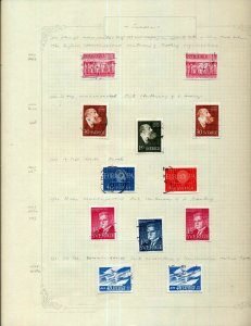 SWEDEN 1949/61 Used Collection on Pages (Apx 150+ Items) (Gar 649