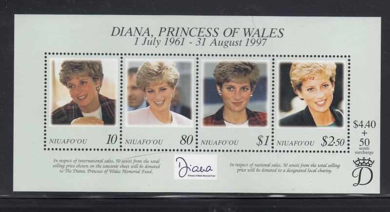 Tonga - Niuafo'ou Princess Diana SS mnh