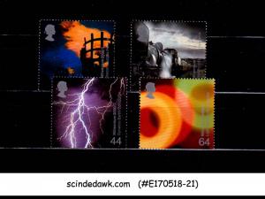 GREAT BRITAIN - 2000 MILLENNIUM PROJECTS 2nd SERIES FIRE & LIGHT 4V MNH