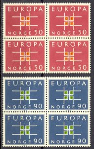 Norway Sc# 441-442 MNH block/4 1963 Europa