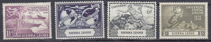 Sierra Leone - 1949 UPU Sc# 190/193 - MH (430N)