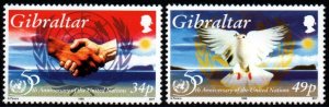 Gibraltar # 694 - 695 MNH