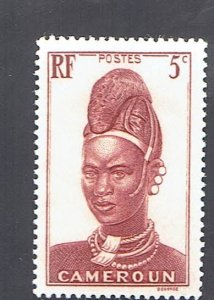 CAMEROUN SCOTT#228 1939 WOMAN OF LAMIDO - MNG