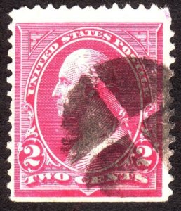 1895, US 2c, Washington, Used, Sc 267