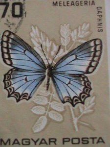 ​HUNGARY STAMP- COLORFUL BEAUTIFUL LOVELY BUTTERFLY  LARGE CTO STAMPS-VF