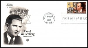 US 3135 Raoul Wallenburg PCS U/A FDC