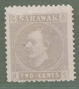 Sarawak #3 Unused Single