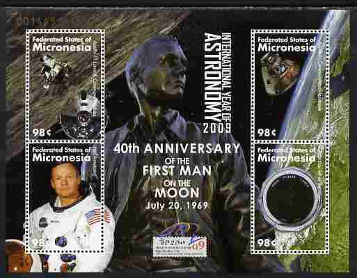 Micronesia 2009 40th Anniversary of Moon Landing perf she...