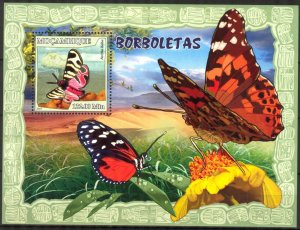 Mozambique 2007 Butterflies (1) S/S MNH