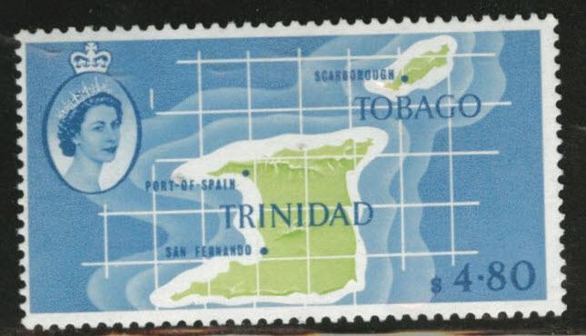 Trinidad & Tobago Scott 102 MH* key stamp to set 1960