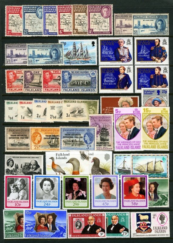 Falkland Islands & Dependencies 1946-1989 King George VI & Queen Elizabeth II
