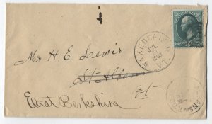 1880 Chatfield MN county name handstamp 3ct banknote cover [h.4758]