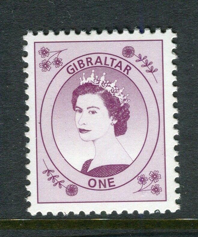 GIBRALTAR; Early QEII 1960s issue MINT MNH unmounted Trial/Cynder. 1d. value