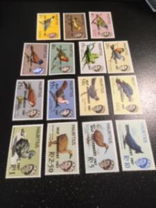 Mauritius sc 306-320 MLH comp set
