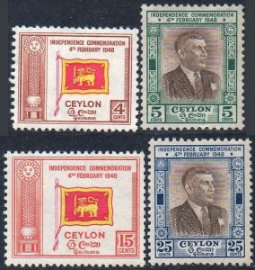 Ceylon 1949	First Anniversary of Independence MH