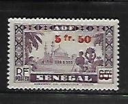 FRENCH WEST AFRICA, 2, MINT HINGED HINGE REMNANT, POSTAGE DUE STAMPS