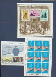 TRISTAN DA CUNHA - Sc 197a, 277a, 289a - THREE MNH S/S - 1974-1981 