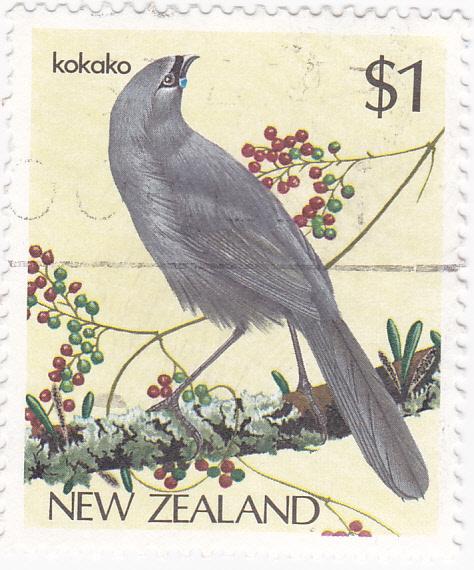 New Zealand 1982 Native Birds \Kokako\ - $1 used SG 1292