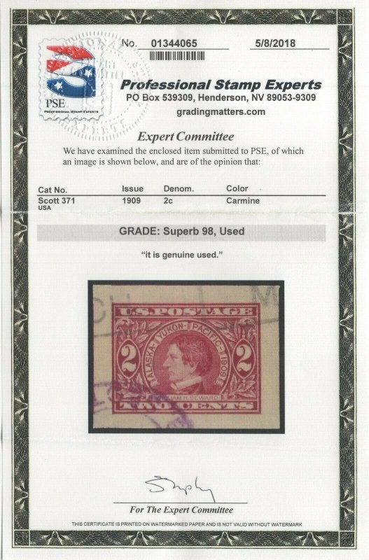 #371 Used Graded Superb 98  Choice w/PSE Cert. SMQ $150  (JH 8/4)