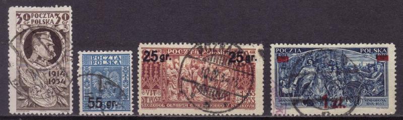 Poland 283-286 used FVF cv 4.05