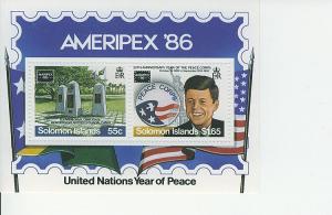 Solomon Islands SC#596 Ameripex '86