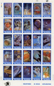 Marshall Islands 345 MNH Space, Flag, Shuttle, Moon