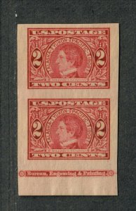 US Sc#371 M/NH, Superb Jumbo Imperf Pair, Cv. $65