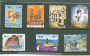 Peru #1145/1155/1166/1173/ Mint (NH) Single (Complete Set)