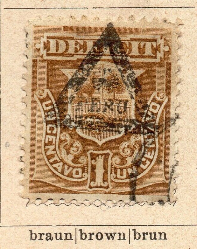 Peru 1883-84 Early Issue Fine Used 1c. Optd NW-11814