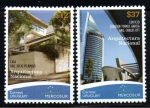 2007 Uruguay architecture house Joaquin Torres García  #2220 - 2221 ** MNH