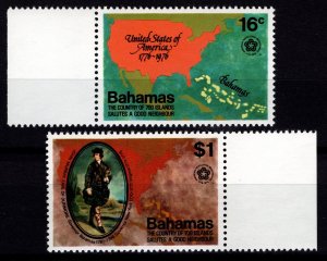 Bahamas 1976 Bicentenary of American Revolution, Marginal Set [Mint]